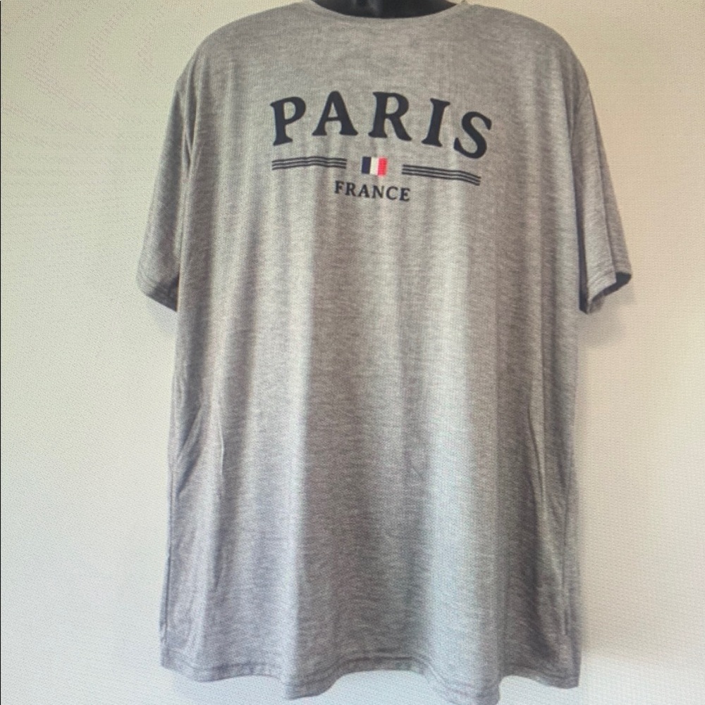 Gray Paris Graphic T-Shirt